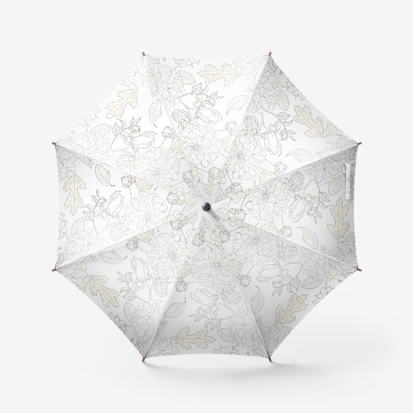 Зонт «хризантемы и георгины»