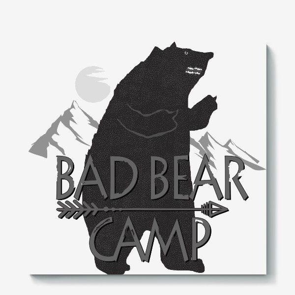 Холст «Bad Bear Camp»