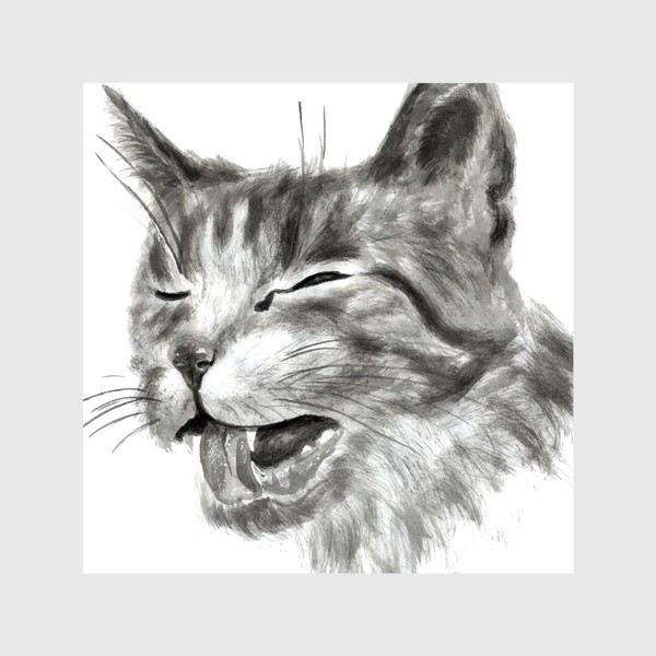 Шторы «портрет кошка чихает»