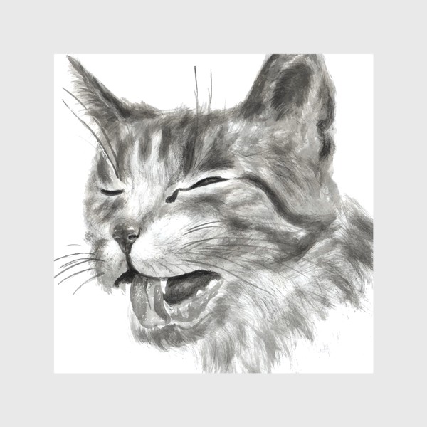 Скатерть «портрет кошка чихает»