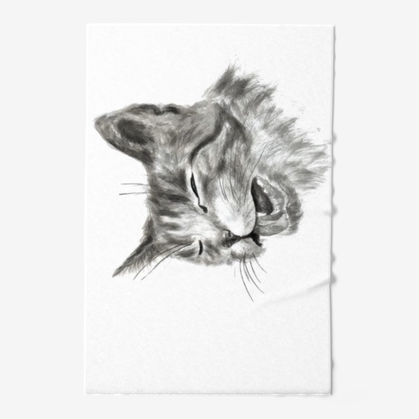 Полотенце «портрет кошка чихает»
