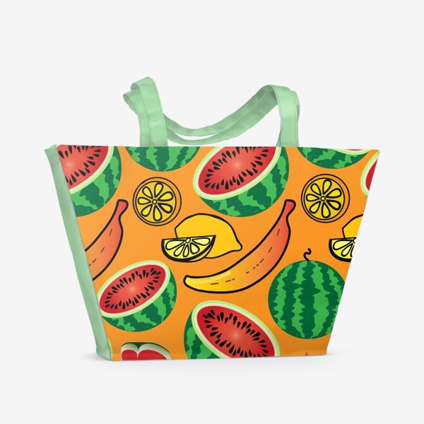 Пляжная сумка «фрукты»