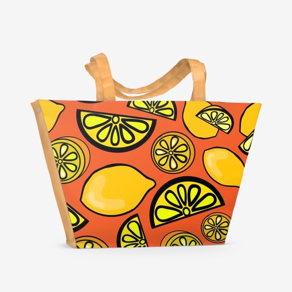 Пляжная сумка «lemon»