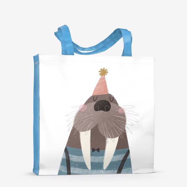 Сумка-шоппер «День Рождения моржа. Милый морж»