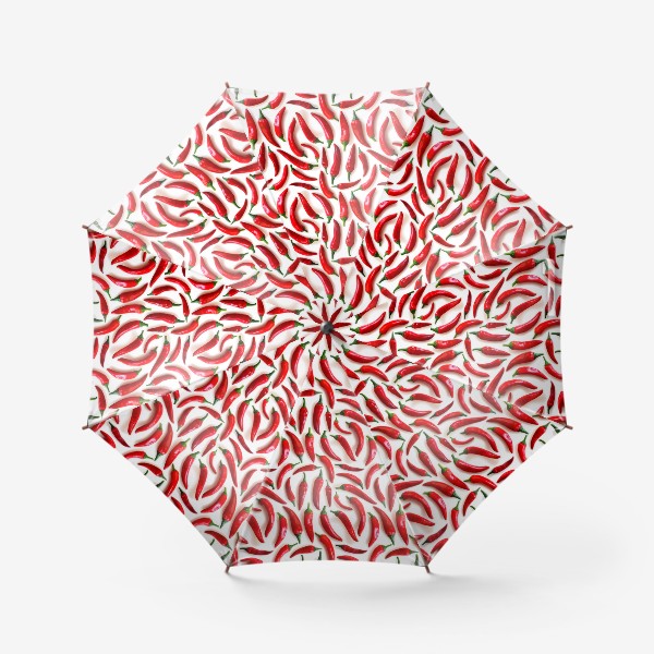 Зонт «Паттерн красные острые перцы чили»