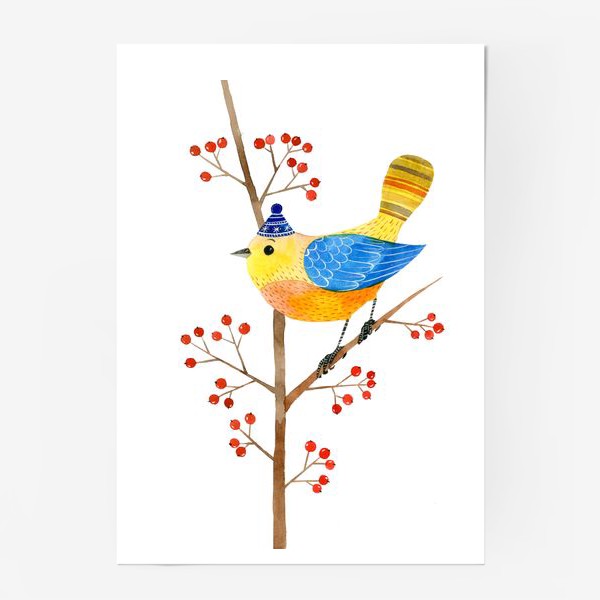 Постер «Птичк желтый»