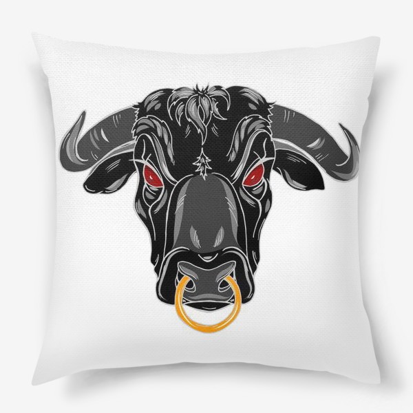 Подушка «Черный бык»