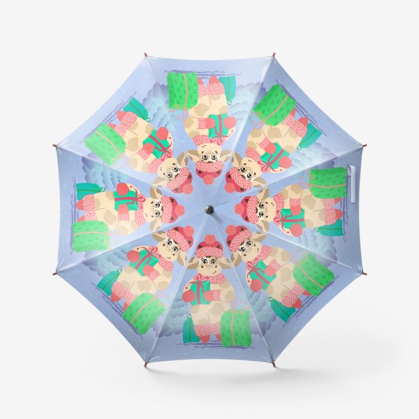 Зонт «Бычок. Новый год 2021. »