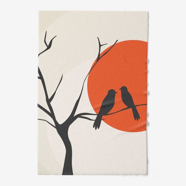 Полотенце «Дерево с птицами. »