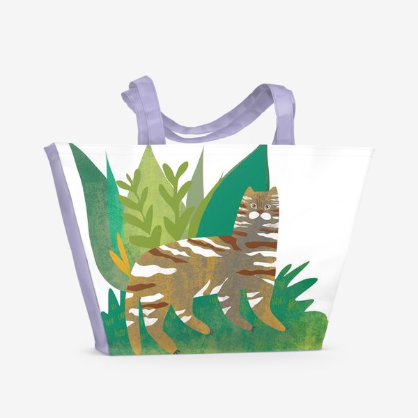 Пляжная сумка «лесной кот»