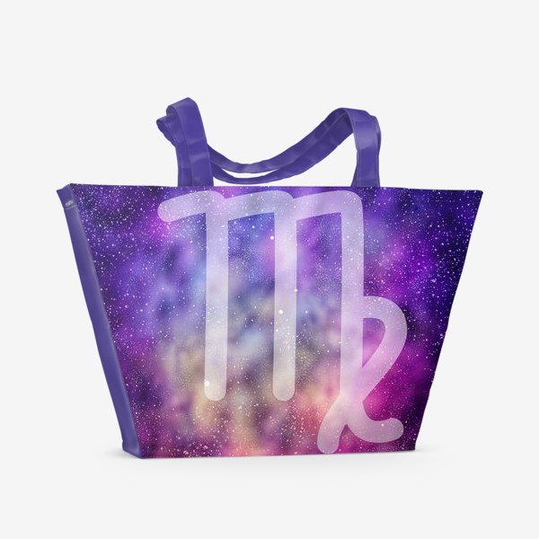 Пляжная сумка «Дева.Цветная галактика»