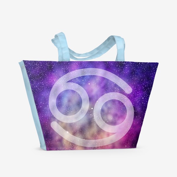 Пляжная сумка «Рак. Цветная галактика»