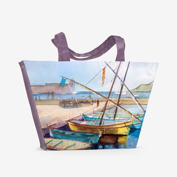 Пляжная сумка «Яхты Франция»