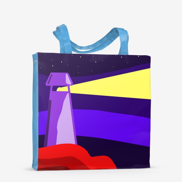Сумка-шоппер «Ночной маяк, минимализм»