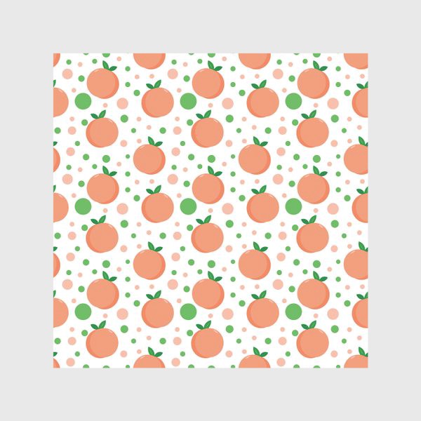 Скатерть «персики. нежный летний фруктовый паттерн»