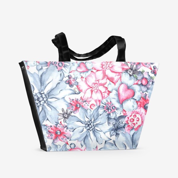 Пляжная сумка «Жемчужные цветы»