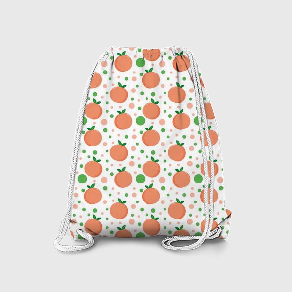 Рюкзак «персики. нежный летний фруктовый паттерн»