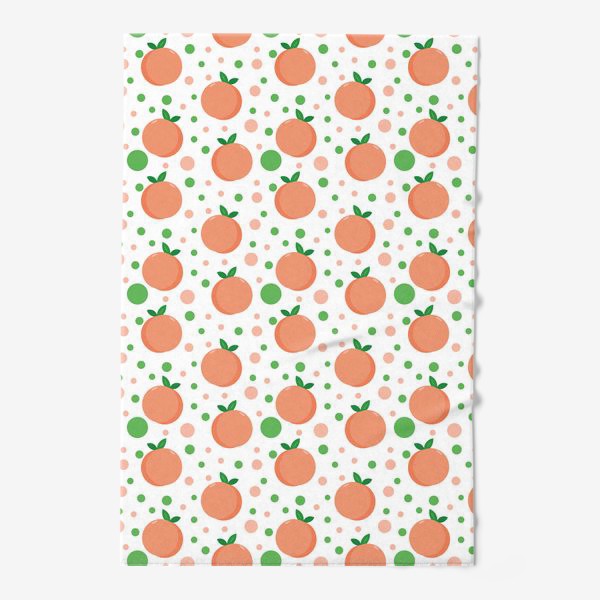 Полотенце «персики. нежный летний фруктовый паттерн»