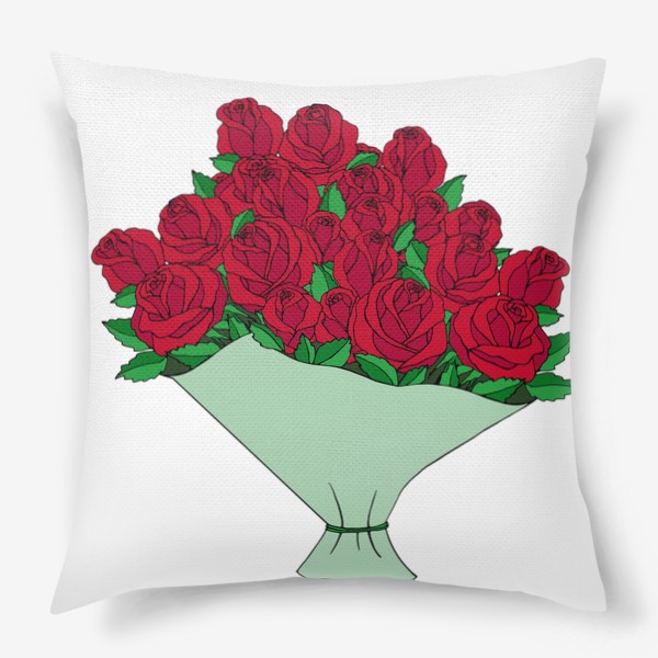 Подушка «Букет роз»