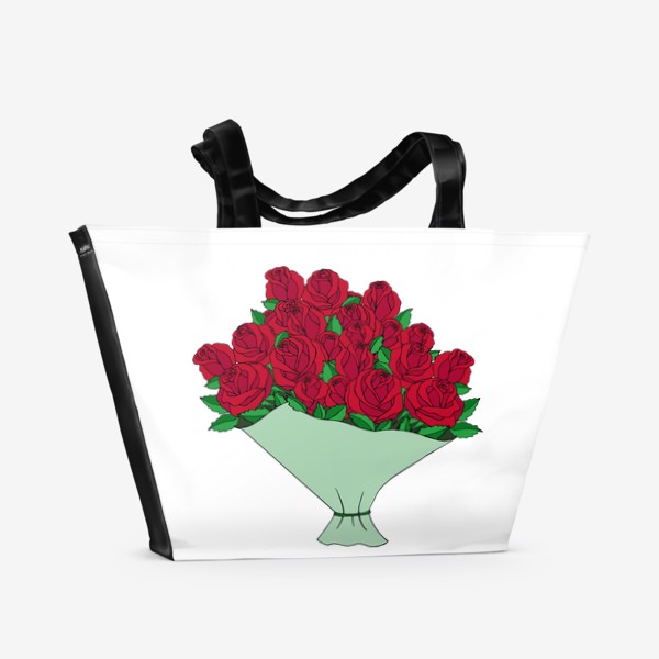 Пляжная сумка «Букет роз»