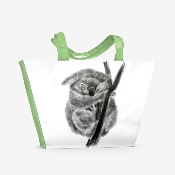 Пляжная сумка «коала спит на ветке»