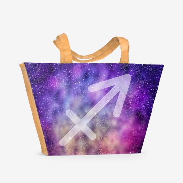 Пляжная сумка «Стрелец. Цветная галактика»