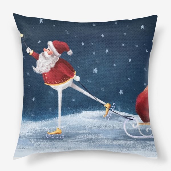 Подушка «Дед мороз с подарками»