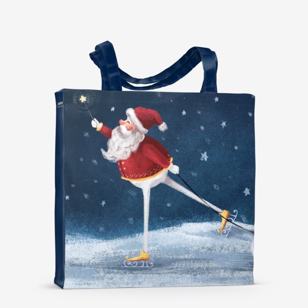 Сумка-шоппер «Дед мороз с подарками»