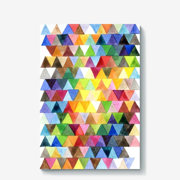 Холст «Разноцветные треугольники»