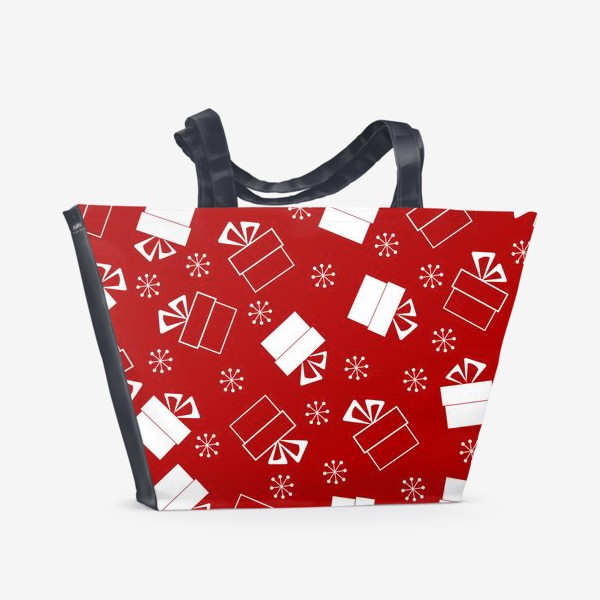 Пляжная сумка «Новогодние подарки»