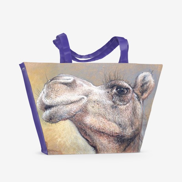 Пляжная сумка &laquo;Верблюд, подарок с юмором&raquo;