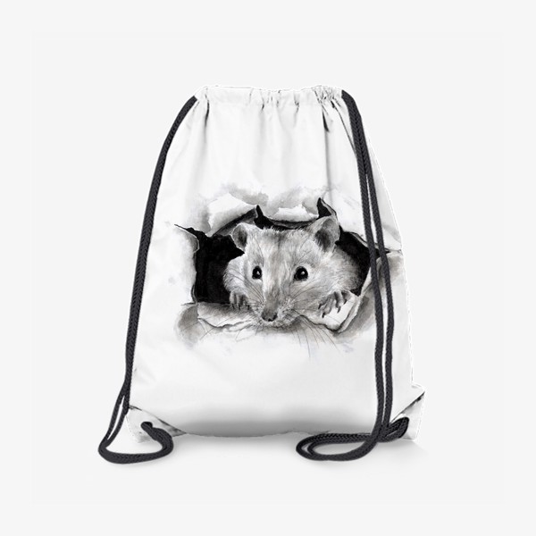 Рюкзак «грызун крысенок выглядывает»