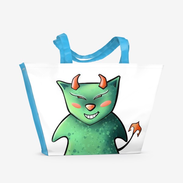 Пляжная сумка «Кот Чертёнок »