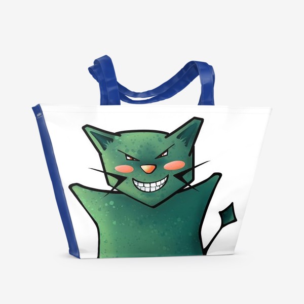 Пляжная сумка «Очень довольный кот»