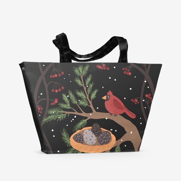 Пляжная сумка «Гнездо кардинала»