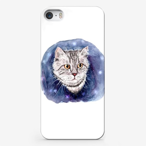 Чехол iPhone «Котик в космосе»