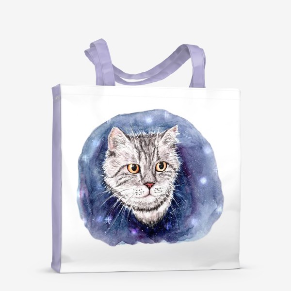 Сумка-шоппер «Котик в космосе»