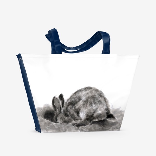Пляжная сумка &laquo;кролик роет нору&raquo;