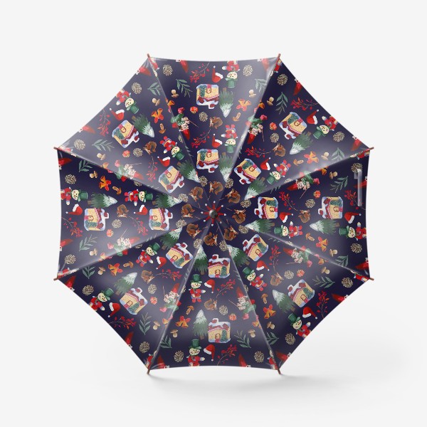 Зонт «Счастливого Рождества»