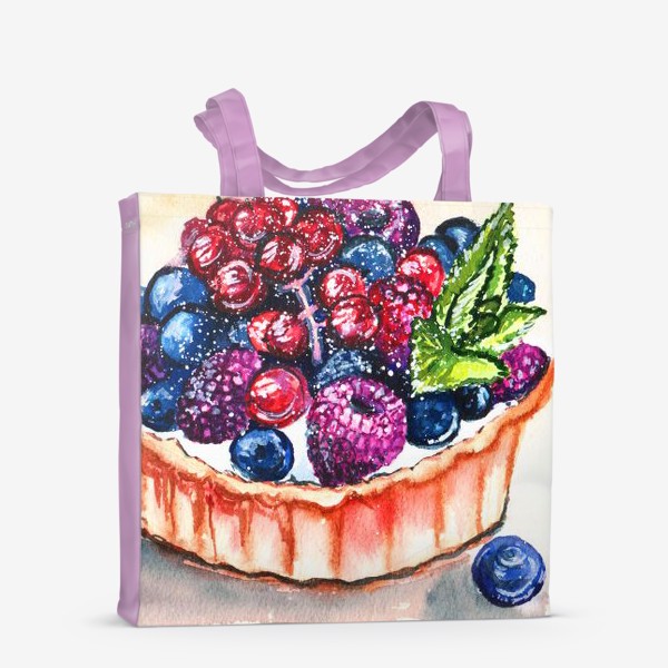 Сумка-шоппер «Пирожное со свежими ягодами»