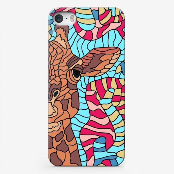 Чехол iPhone «Жираф.Мозаика 2»