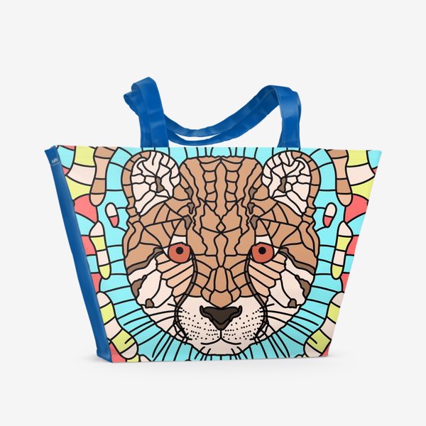 Пляжная сумка «Гепард.Мозаика 2»