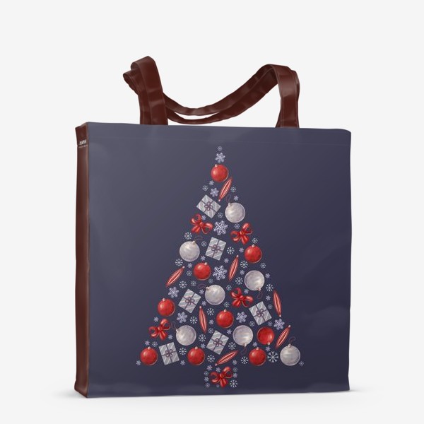 Сумка-шоппер «новогодняя елка»