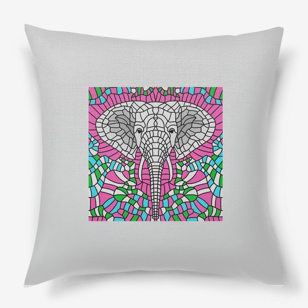 Подушка «Слон.Мозаика 2»