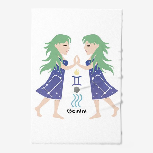Полотенце «Знак Зодиака Близнецы (Gemini)»