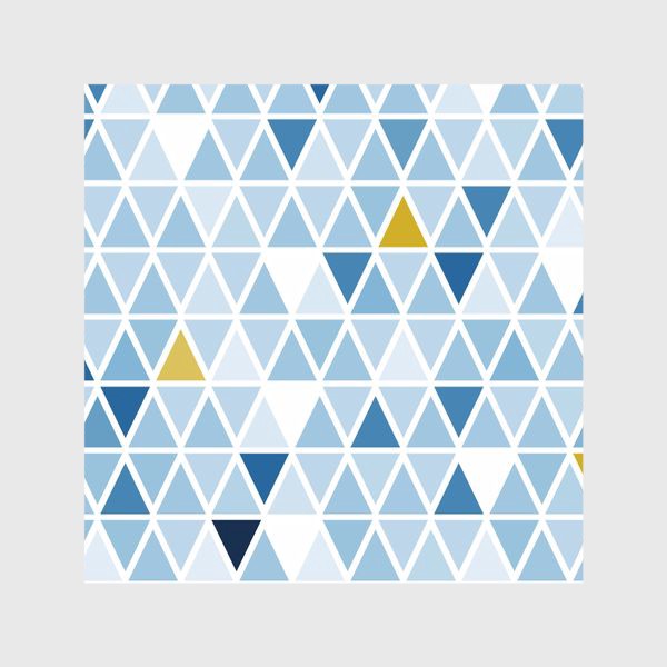Шторы «Графика в бледно голубых тонах с треугольниками»