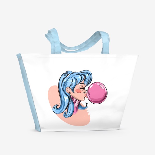 Пляжная сумка «Девочка-конфетка»