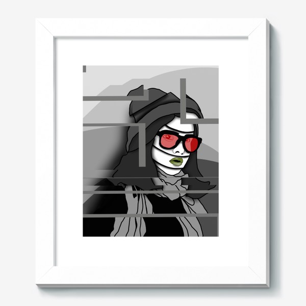 Картина «Девушка в красных очках»