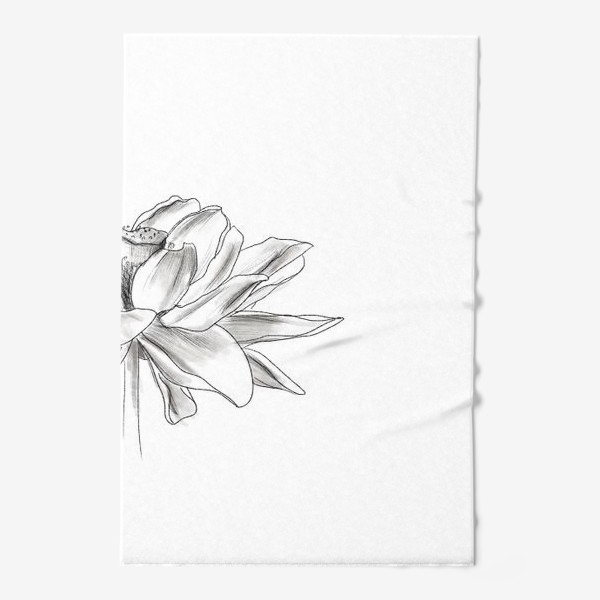 Полотенце «Цветок лотос графика»