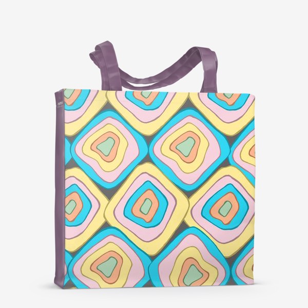 Сумка-шоппер «Абстрактные квадраты разноцветный»
